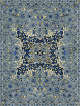 alto nodo 7620-oriental4 - handgefertigter Teppich,  persisch (Indien), 40x40 3ply Qualität